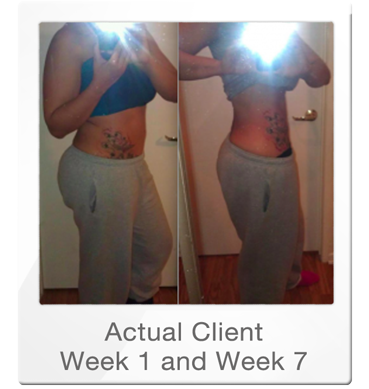 Actual Client Week 1 and Week 7 Fitness Program