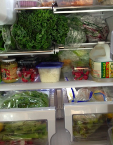 My fridge! Loaded with veggies - eat your veggies