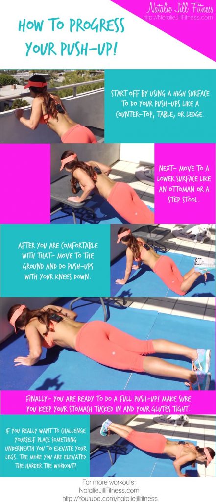 Push Up Progression - Natalie Jill