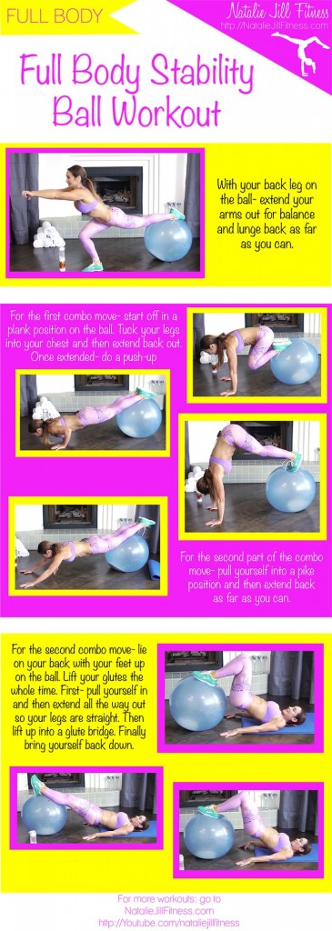 stability ball exercises with Natalie Jill