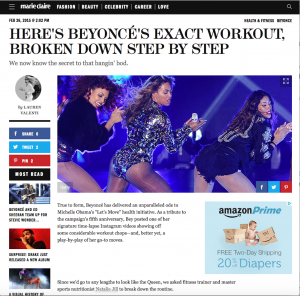 Natalie Jill Breaks Down Beyonce workout- Marie Claire 