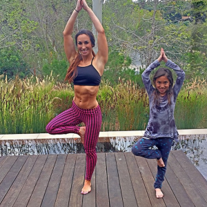 Mom and Daughter Yoga
