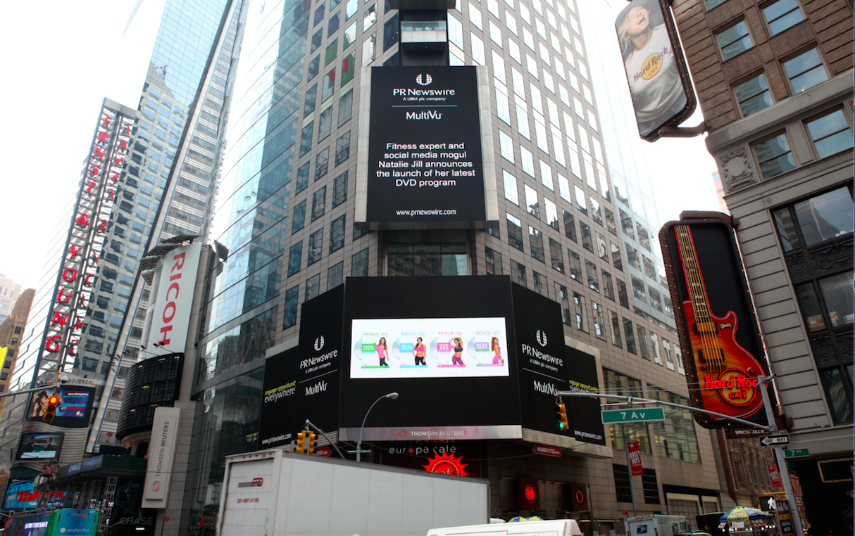 Time Square Features Natalie Jill DVDS