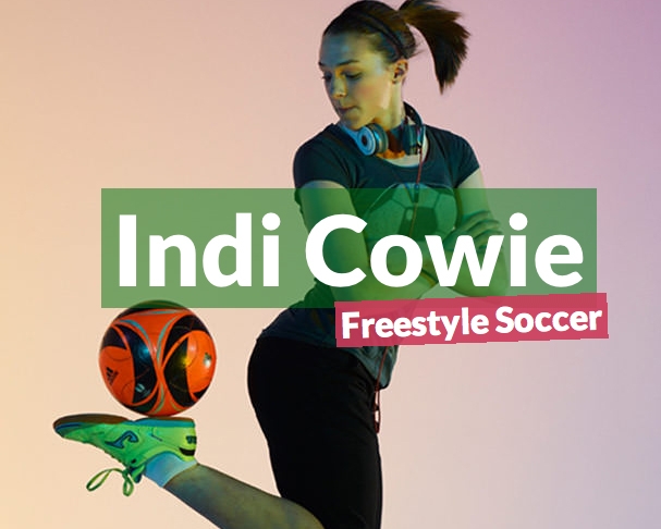 Indi Cowie Freestyle Soccer Tricks with Natalie Jill
