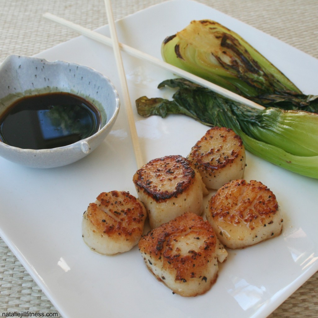 Glazed Scallops and Bok Choy with Natalie Jill