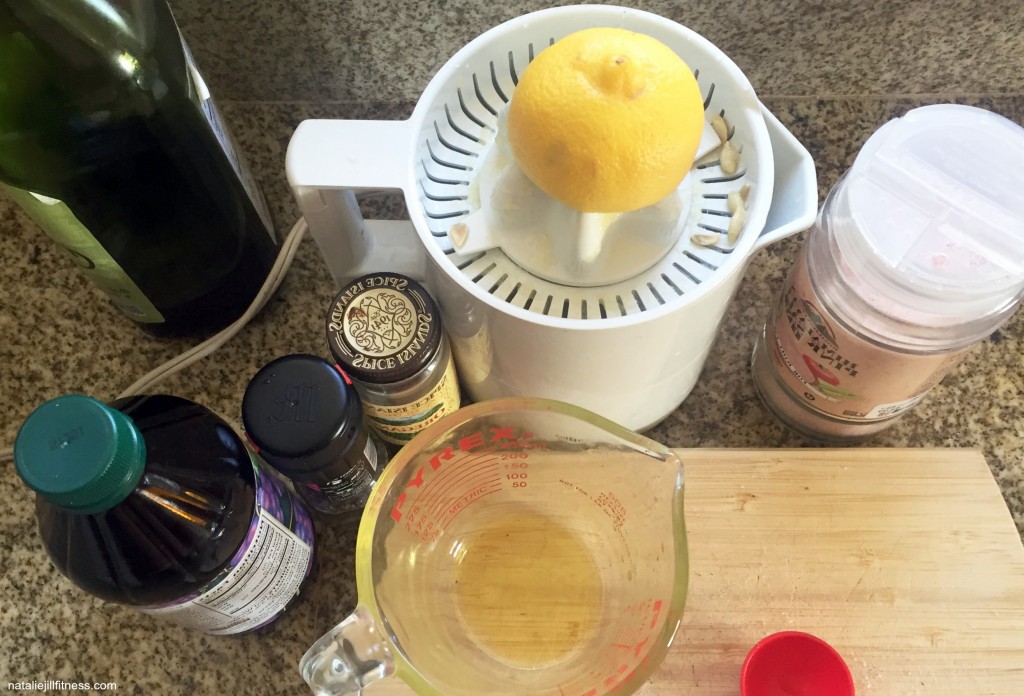 DIY healthy italian dressing with natalie jill