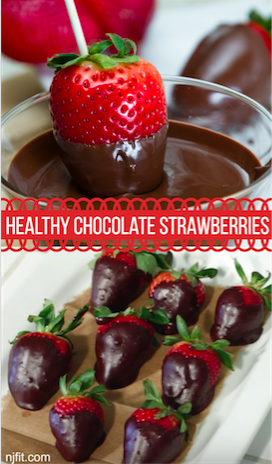 Helathy Chocolate Covered Strawberries with Natalie Jill