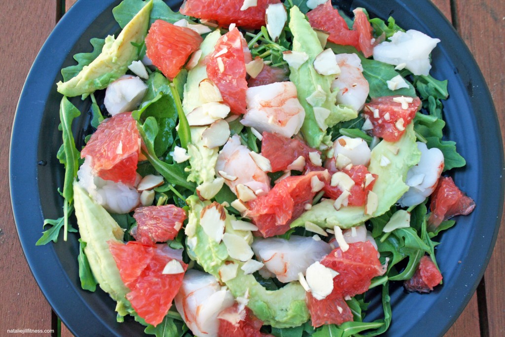 grapefruit avo shrimp with natalie jill