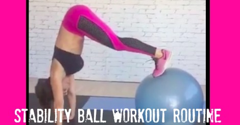 stability ball workout routine with natalie jill