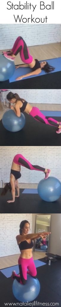 stability ball workout routine with Natalie JIll