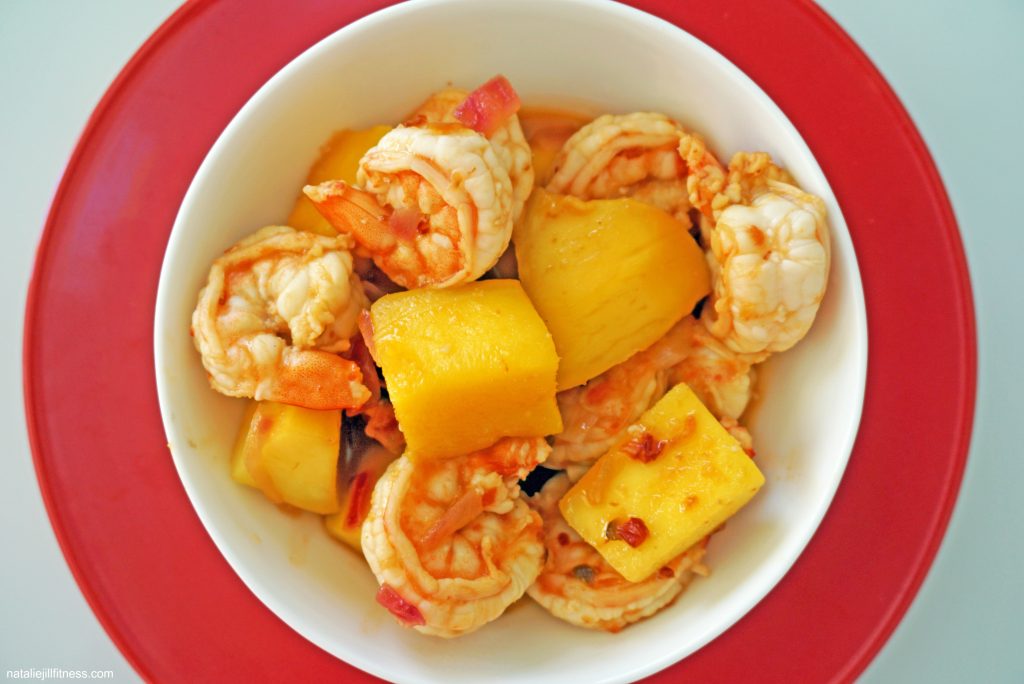 Spicy Mango Shrimp with natalie jill