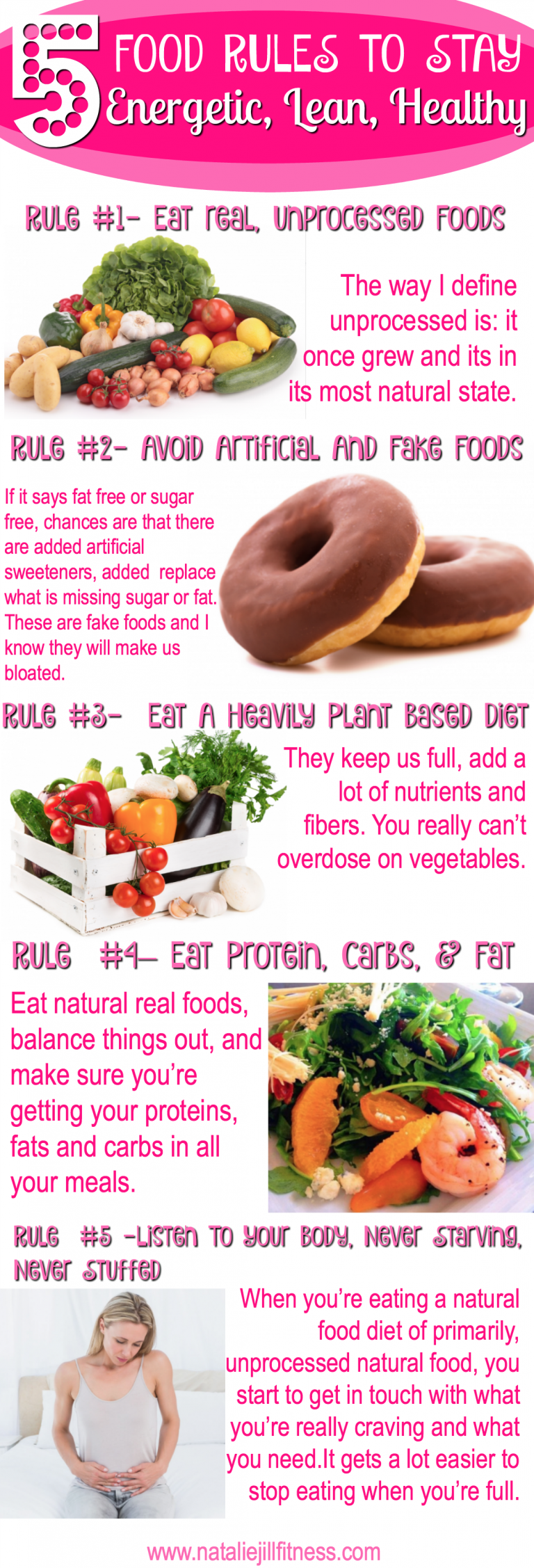 5 Food Rules To Stay Energetic, Lean, Healthy