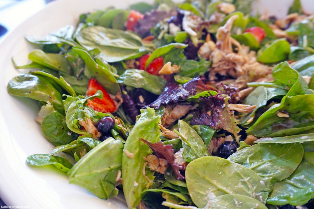 chicken berry salad with natalie jill