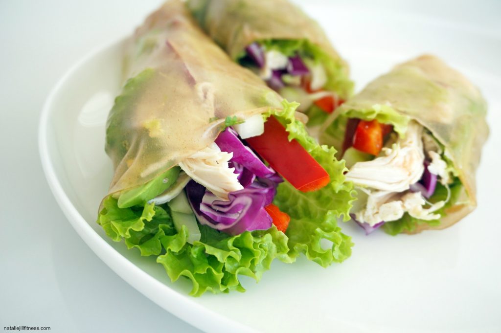 Chicken And Veggie Gluten Free Spring Rolls