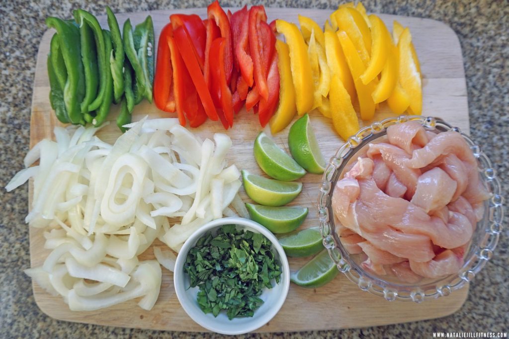 Healthy Chicken Fajitas Recipe with natalie jill