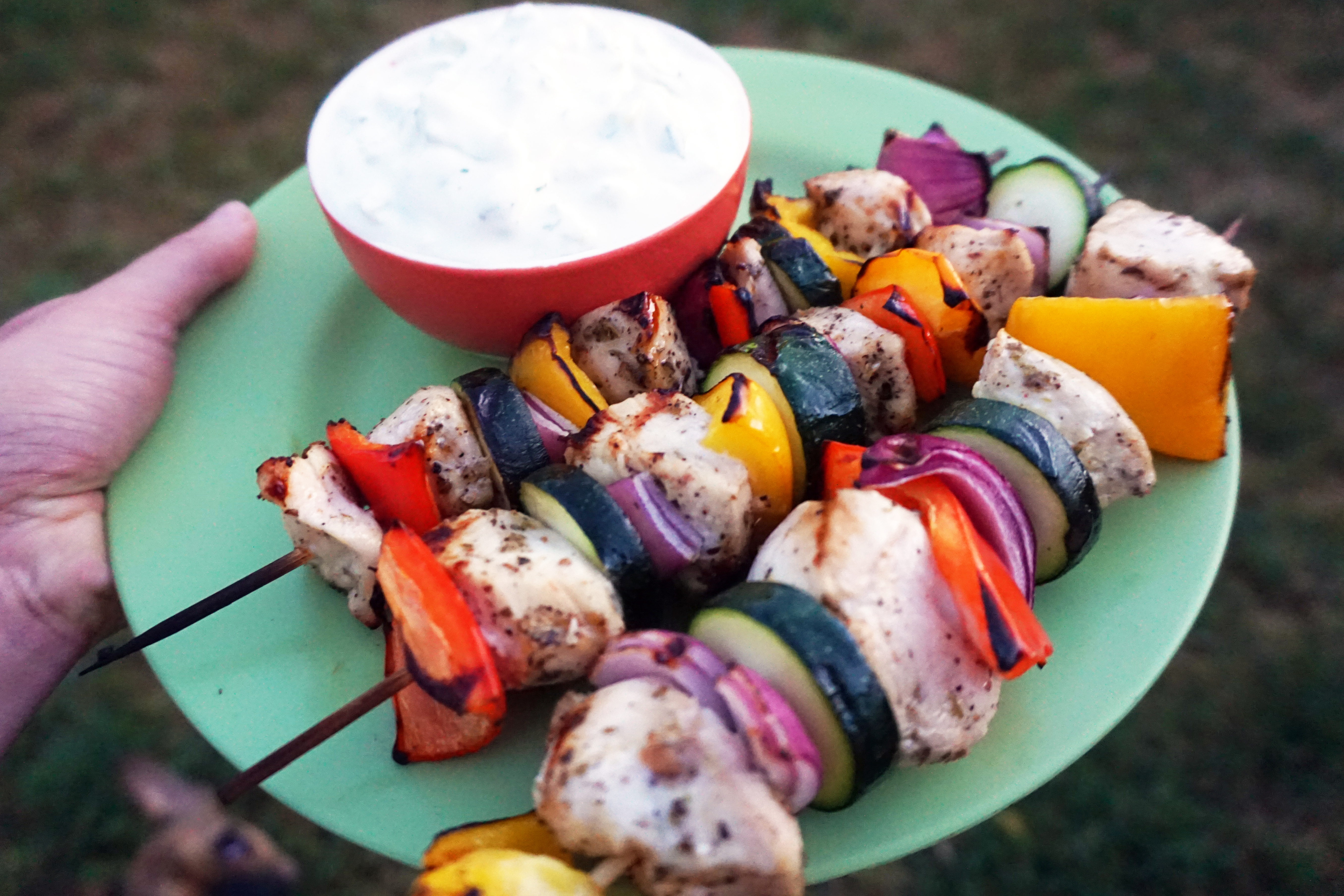 lemon chicken kebabs