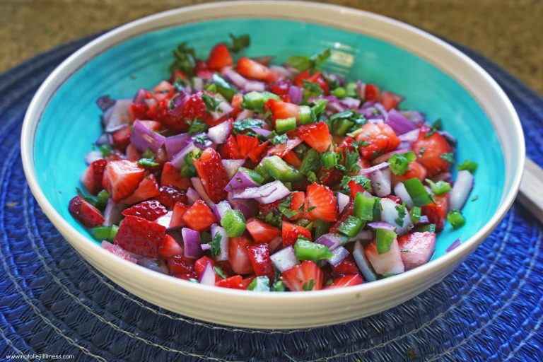 Strawberry Salsa on White Fish Recipe Healthy, Yummy, Gluten Free