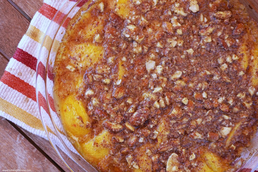 healthier peach crisp