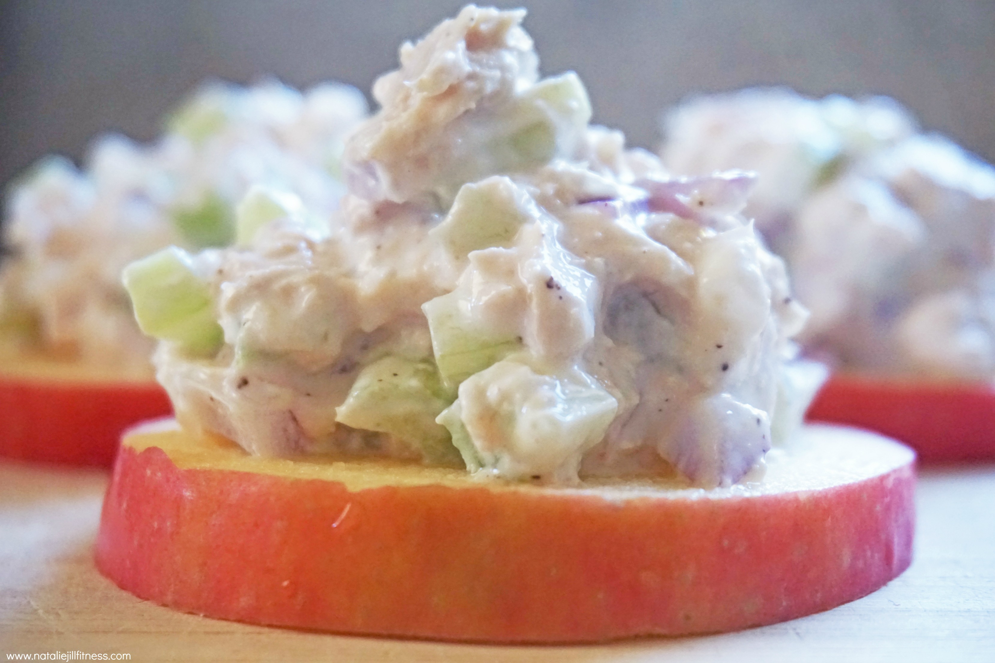 Tuna Salad Apple Sliders with natalie jill 2