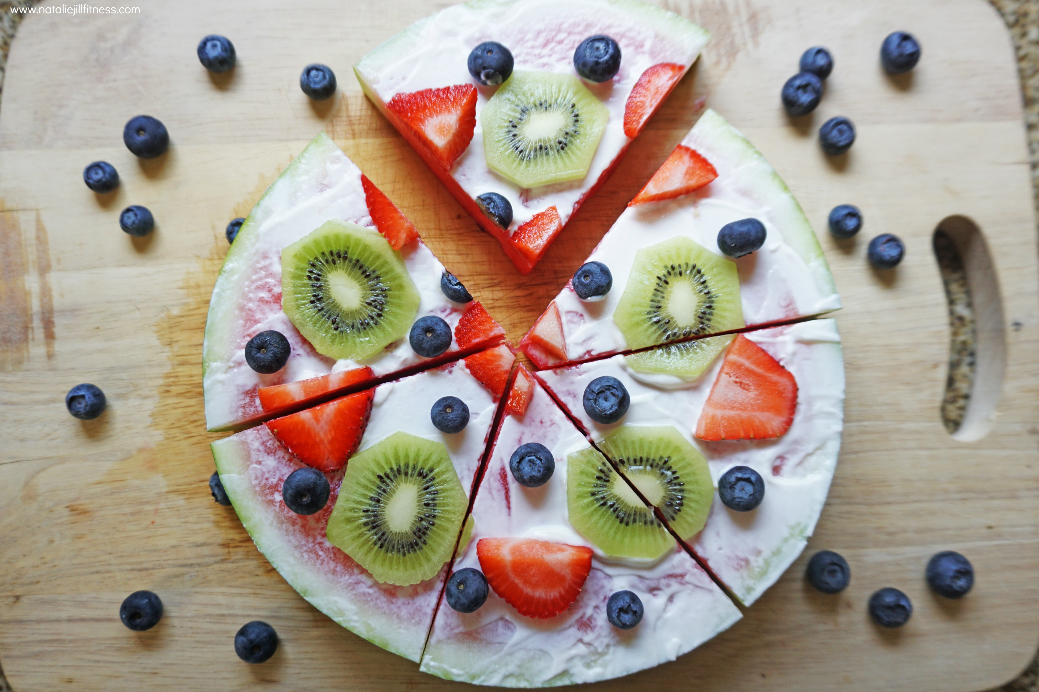 Watermelon Pizza with natalie jill