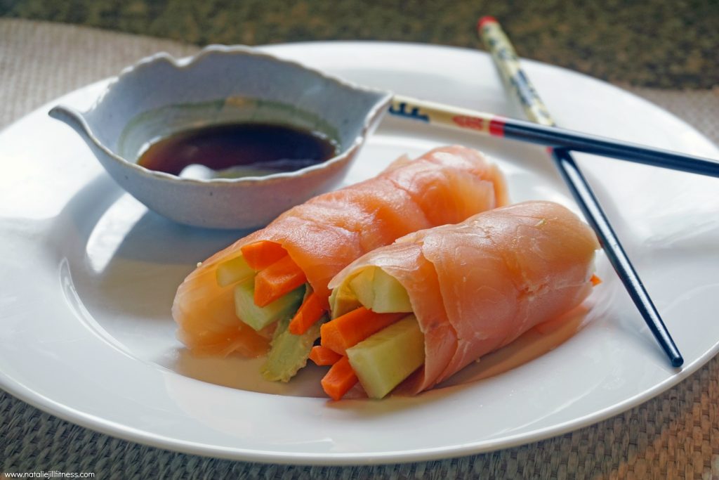 Grain Free Salmon Sushi Rolls