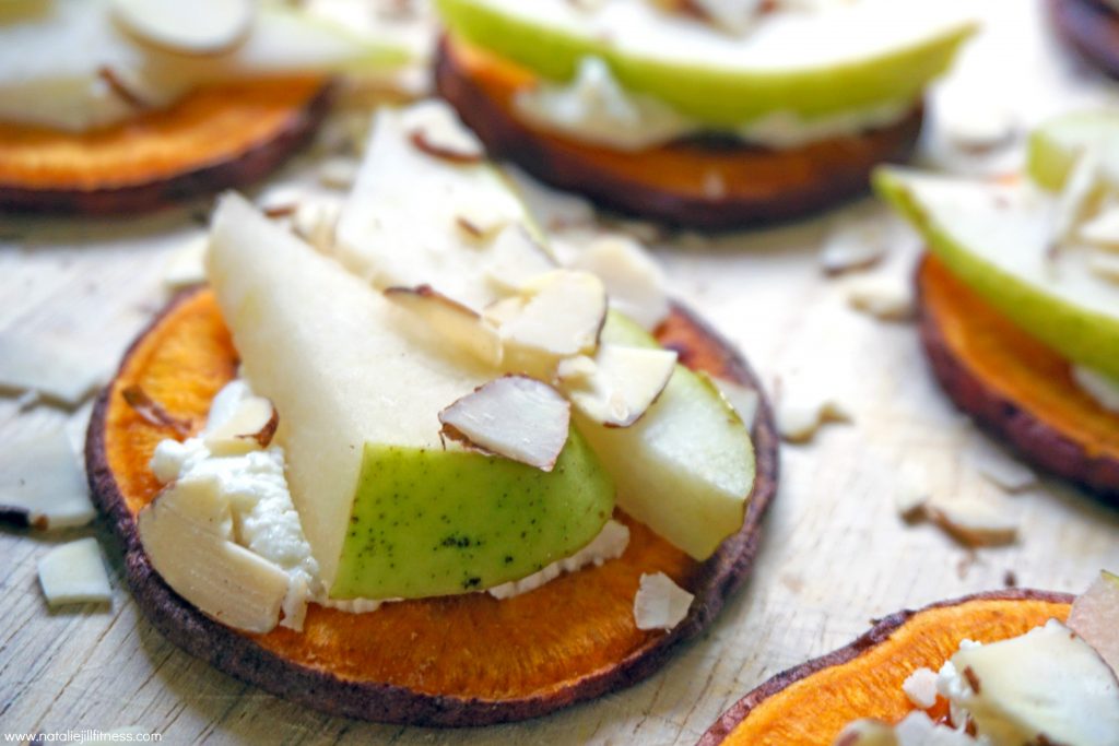 Sweet Potato Pear Crostini