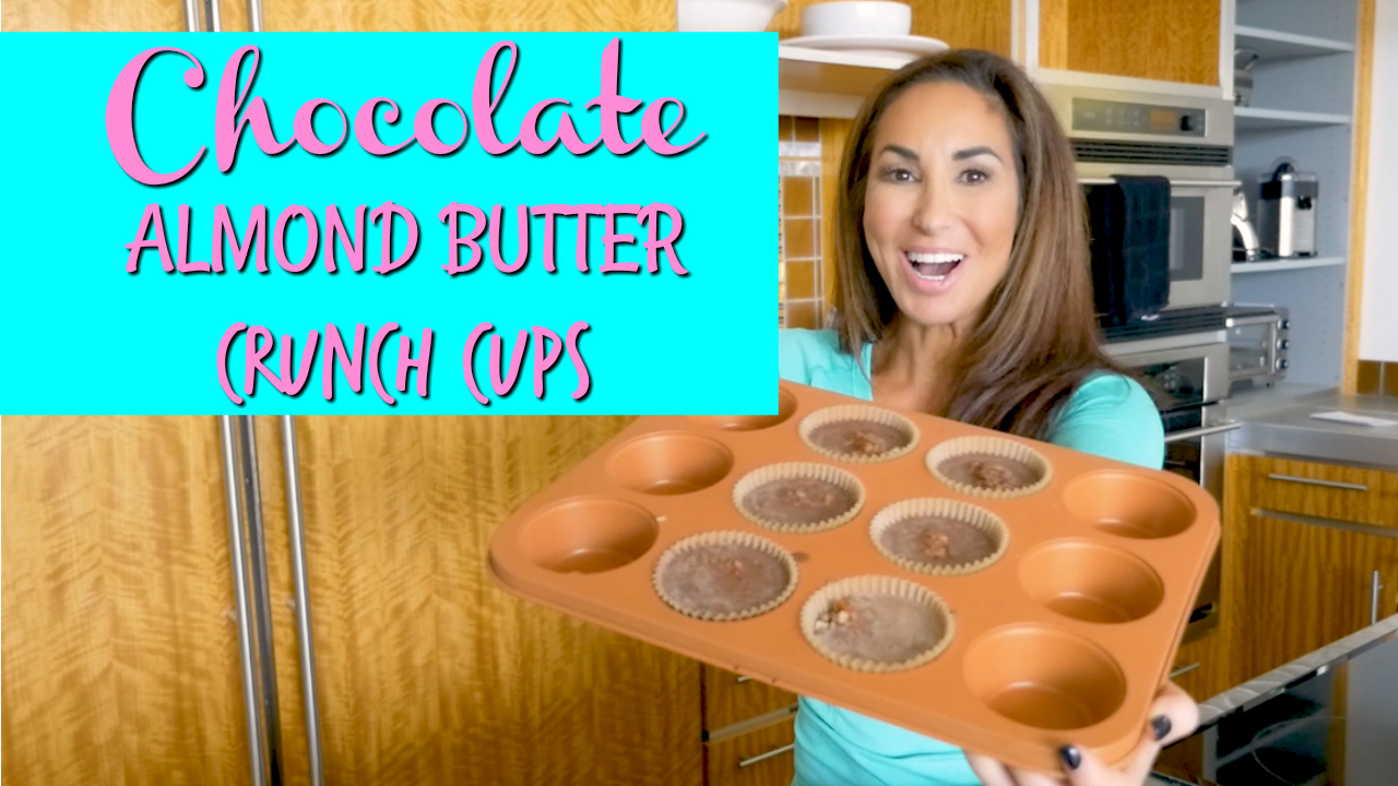 Chocolate Almond Butter Pecan Crunch Cups