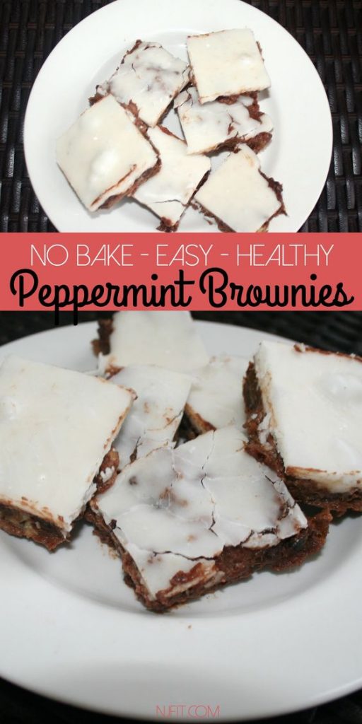 No bake peppermint brownies with Natalie Jill