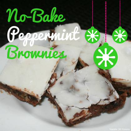 No Bake Peppermint Brownies with Natalie Jill