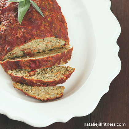 Pesto and Sun-Dried Tomato Turkey Meatloaf Recipe with Natalie Jill