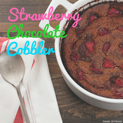 Strawberry Chocolate Cobbler