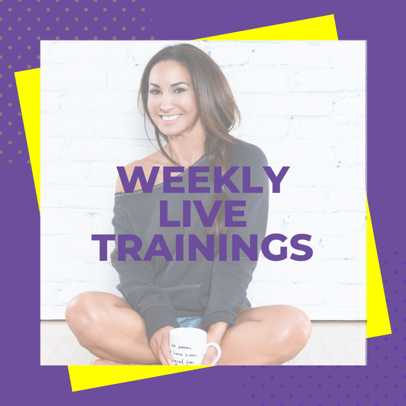 weekly live trainings