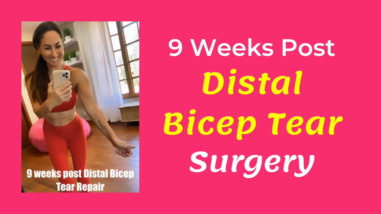 9 Weeks Post Distal Bicep Tear Surgery youtube thumbnail