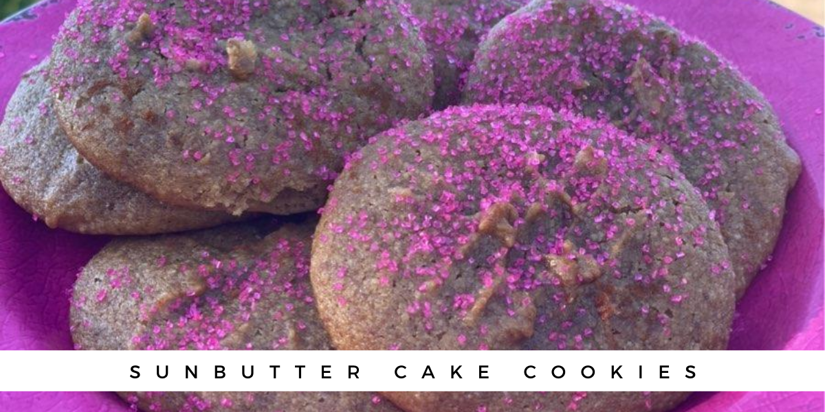Sunbutter Cake Cookies blog thumbnail