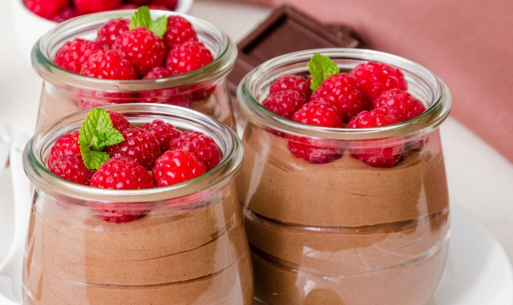 Protein Packed Dessert for Breakfast - Chocolate Mousse Pudding